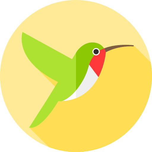 Humming bird humming bird beak animals icon