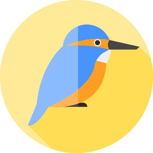 Kingfisher fauna animal kingdom kingfisher icon