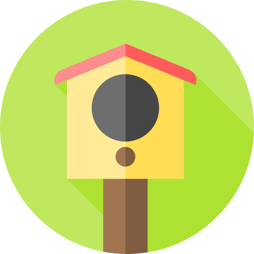 Birds house gardening furniture birds house icon