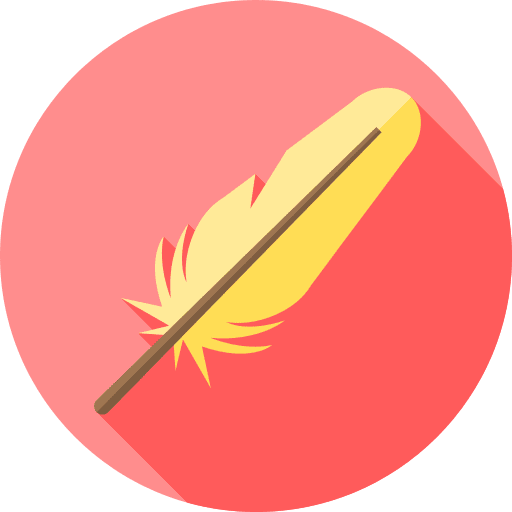 Feather lightweight quill feather icon