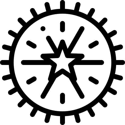 Star astronomy star shapes and symbols icon