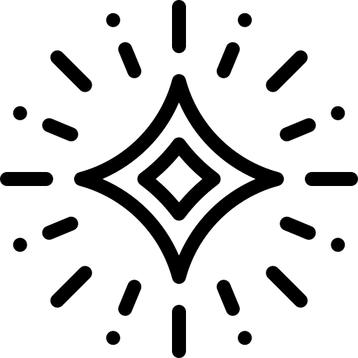 Star spark shine star icon