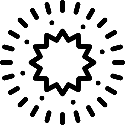 Star astronomy star fireworks icon