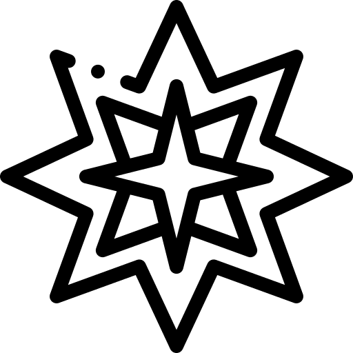 Star shapes and symbols light star icon