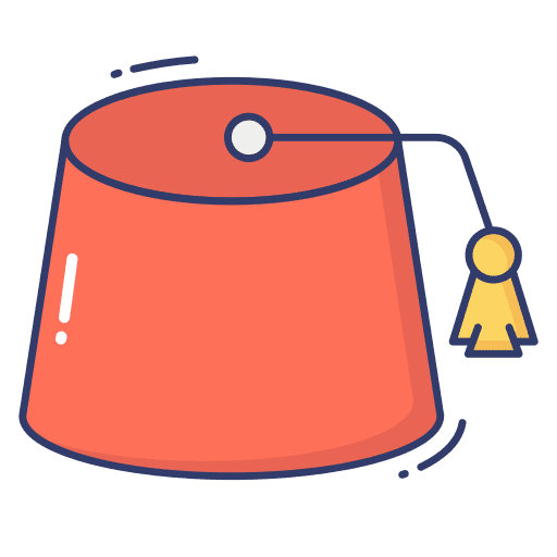 Hat arabian muslim hat icon