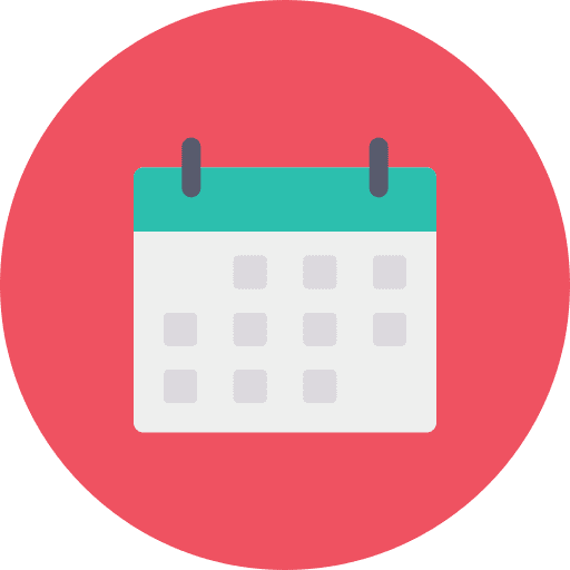 Calendar date schedule calendar icon