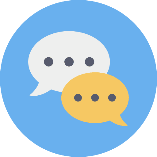 Speech bubble notification chat dialog icon