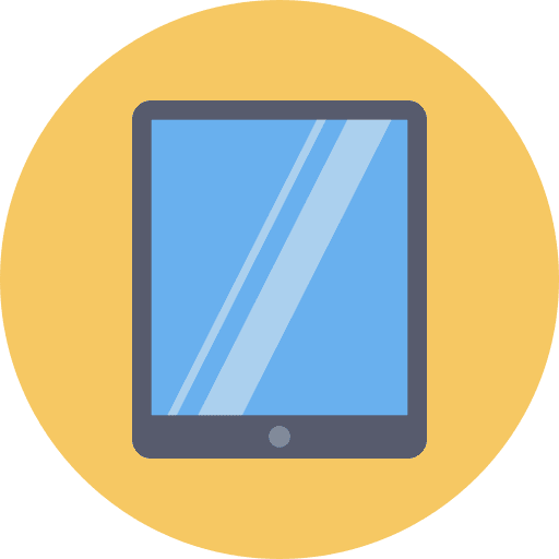 Tablet technology gadget device icon