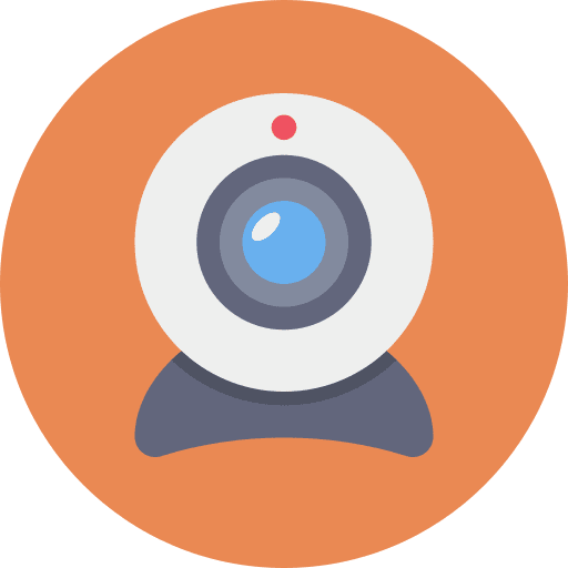 Webcam webcam communications round webcam icon