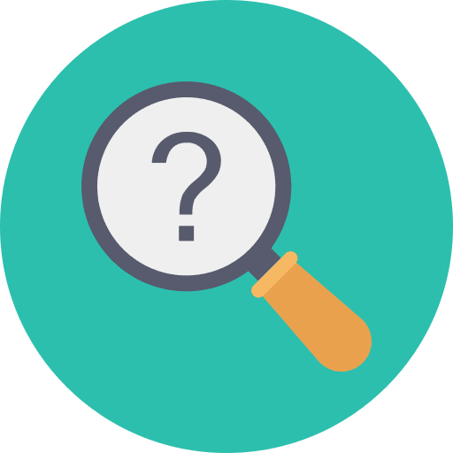 Magnifying glass magnifying glass support question icon