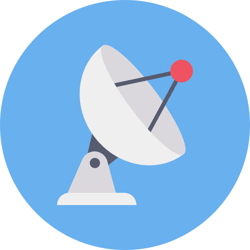 Satellite dish antenna satellite dish technology icon