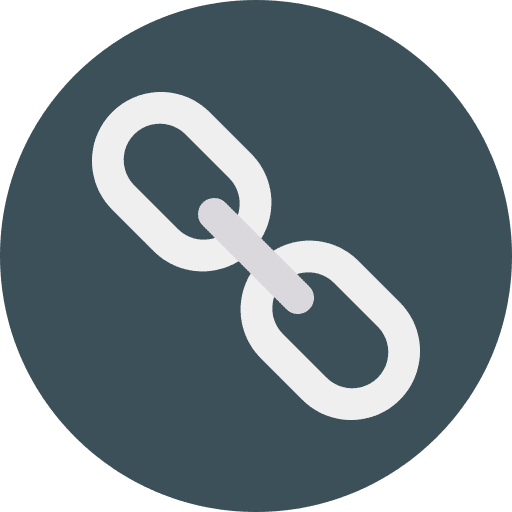 Chain hyperlink join chain icon