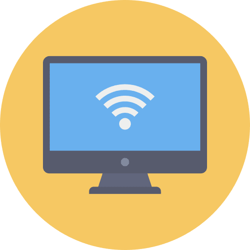 Monitor screen wifi connection monitor screen icon