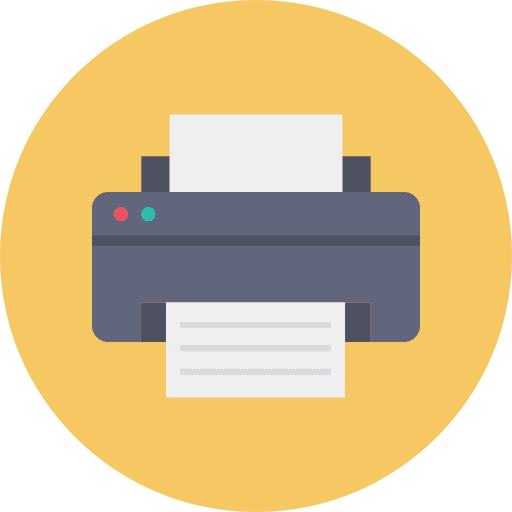 Printer printing paper printer icon