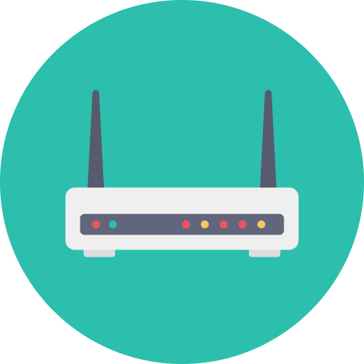 Router connectivity modem router icon