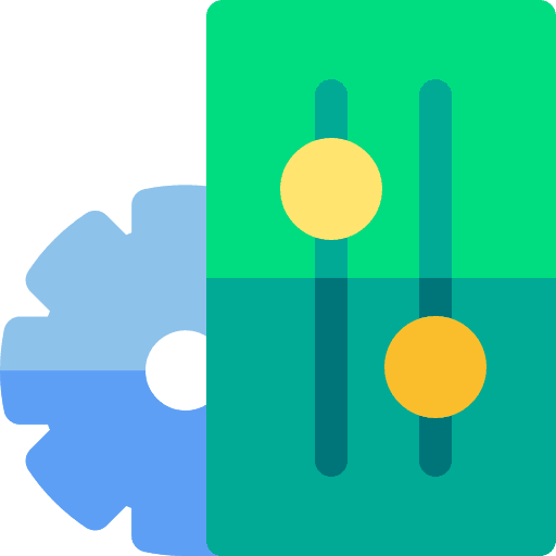 Controls controls adjust gear icon