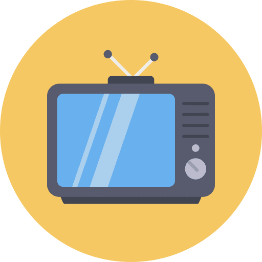 Television tv screen antique television icon