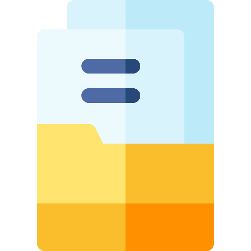 Content document paper files and folders icon