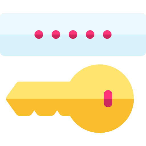 Log in security password ui icon