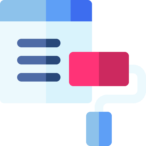 Theme seo and web web design theme icon