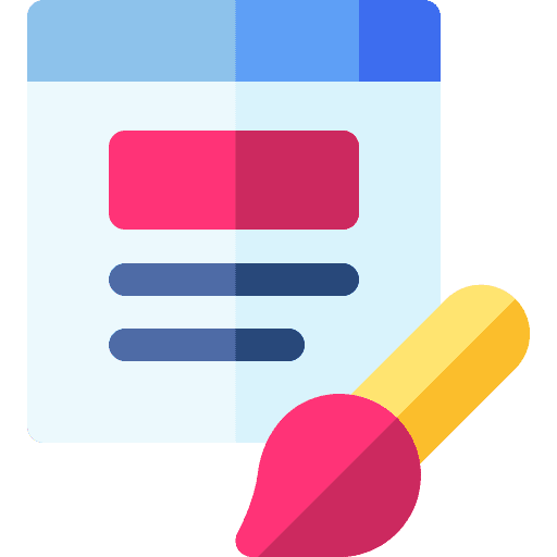 Web design edit tool layout browser icon