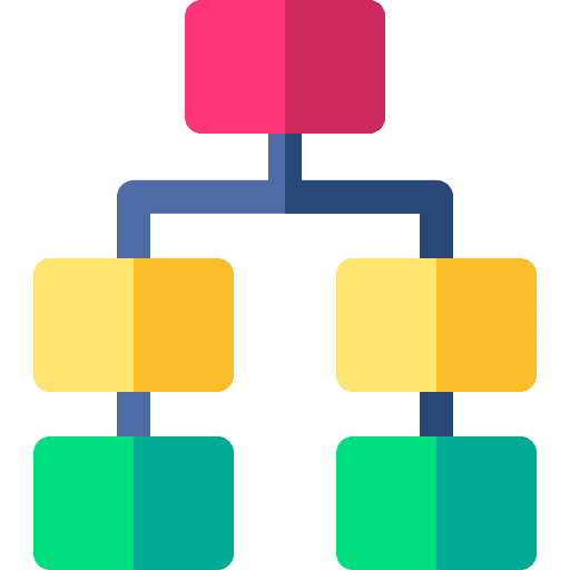Site map networking website connection icon