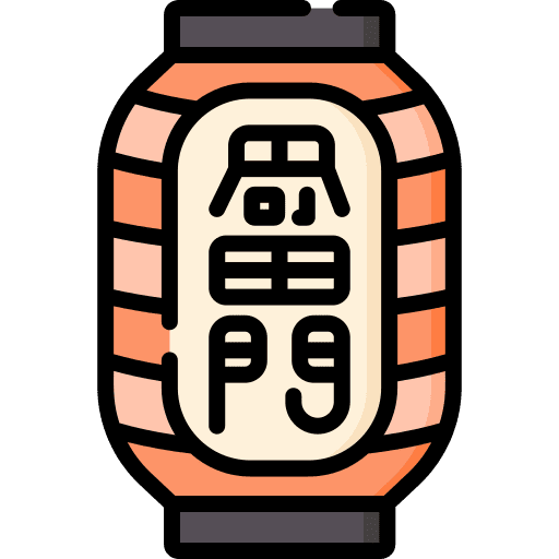 Lantern japan ornament lamp icon