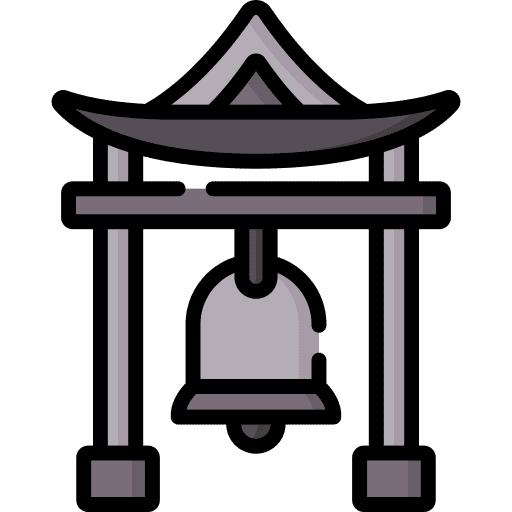 Joya no kane japanese tradition bell icon