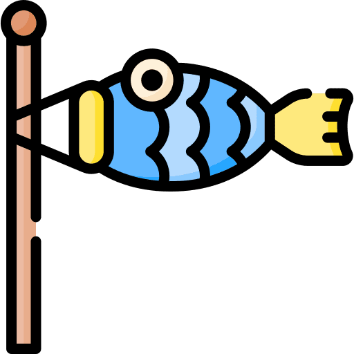 Koinobori japan cultures flags icon