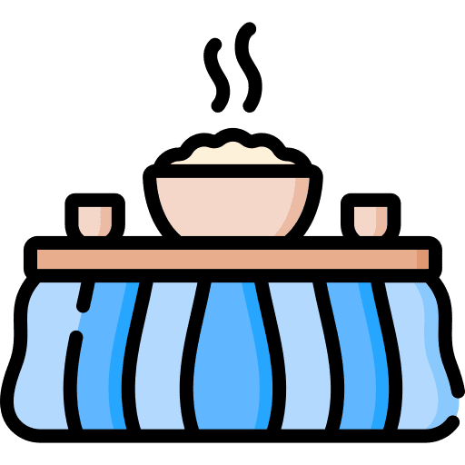 Kotatsu radiator heater table icon