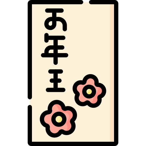 Otoshidama cultures japanese tradition icon