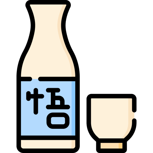 Sake food drinking sake icon