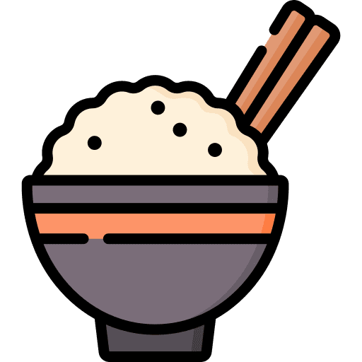 Rice food bowls japanese food icon
