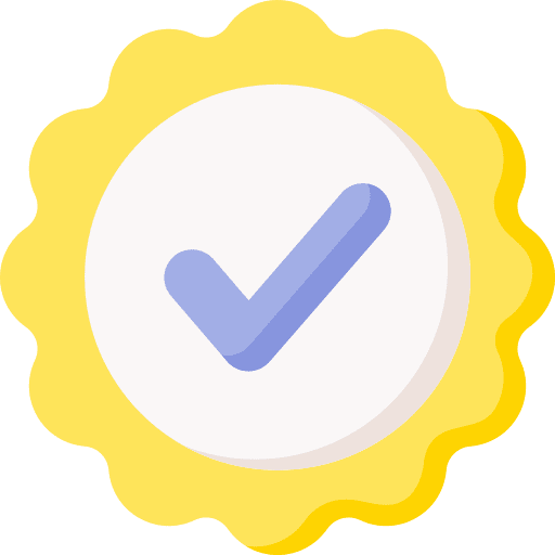 Check badge quality correct icon