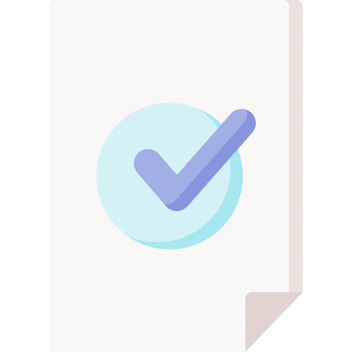 Checking truth verified completion icon