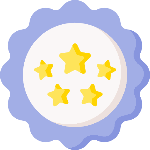 Quality control reward product award icon