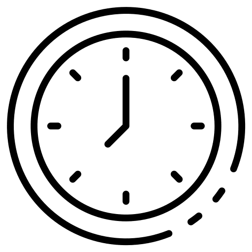 Clock hour wall clock clock icon