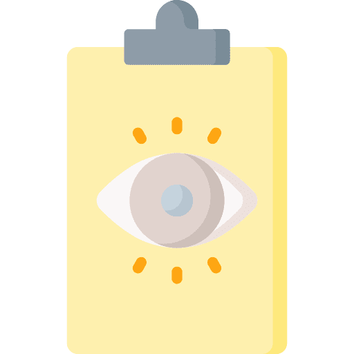 Quality control view quality control eye icon