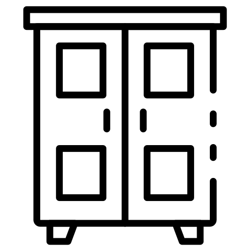 Closet furniture and household cabinet sideboard icon