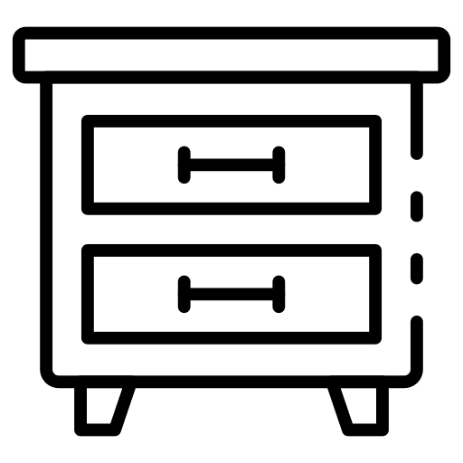 Drawer drawer bedside table furniture and household icon