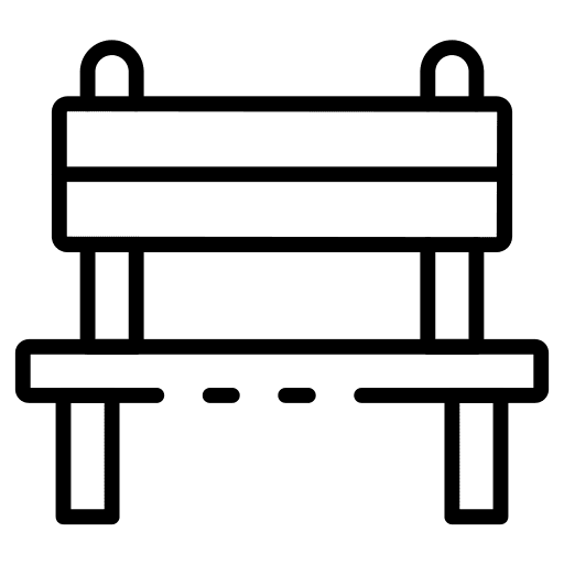 Bench park bench garden icon