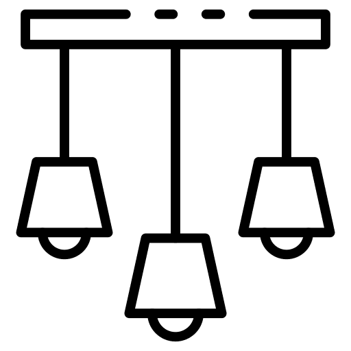 Ceiling light bulb light electronics icon