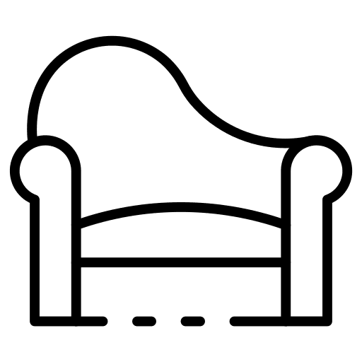 Couch furniture and household relax couch icon