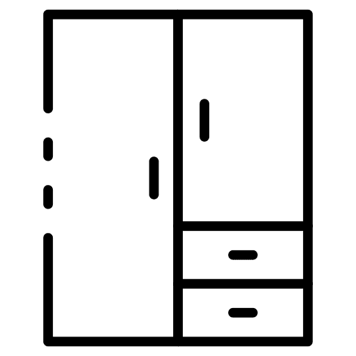 Cupboard closet cupboard wardrobe icon