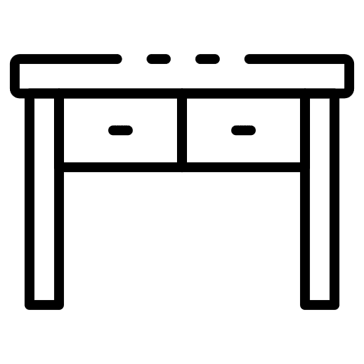 Office desk drawer table furniture and household icon