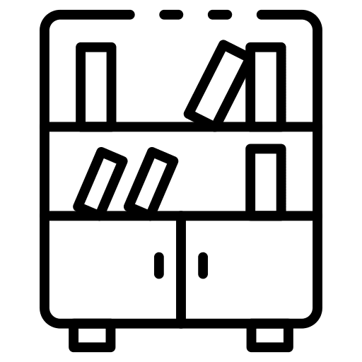 Bookshelf cabinet books bookshelf icon