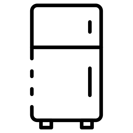 Fridge furniture and household freeze fridge icon