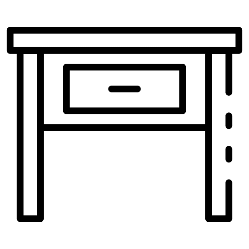 Table antique desk table icon