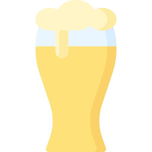 Beer food and restaurant glass beer icon