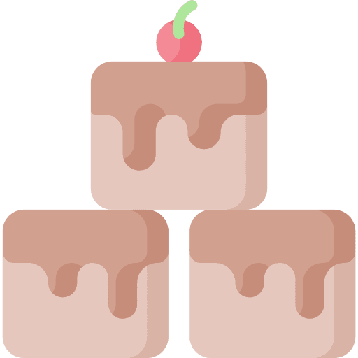 Brownie chocolate brownie cake icon